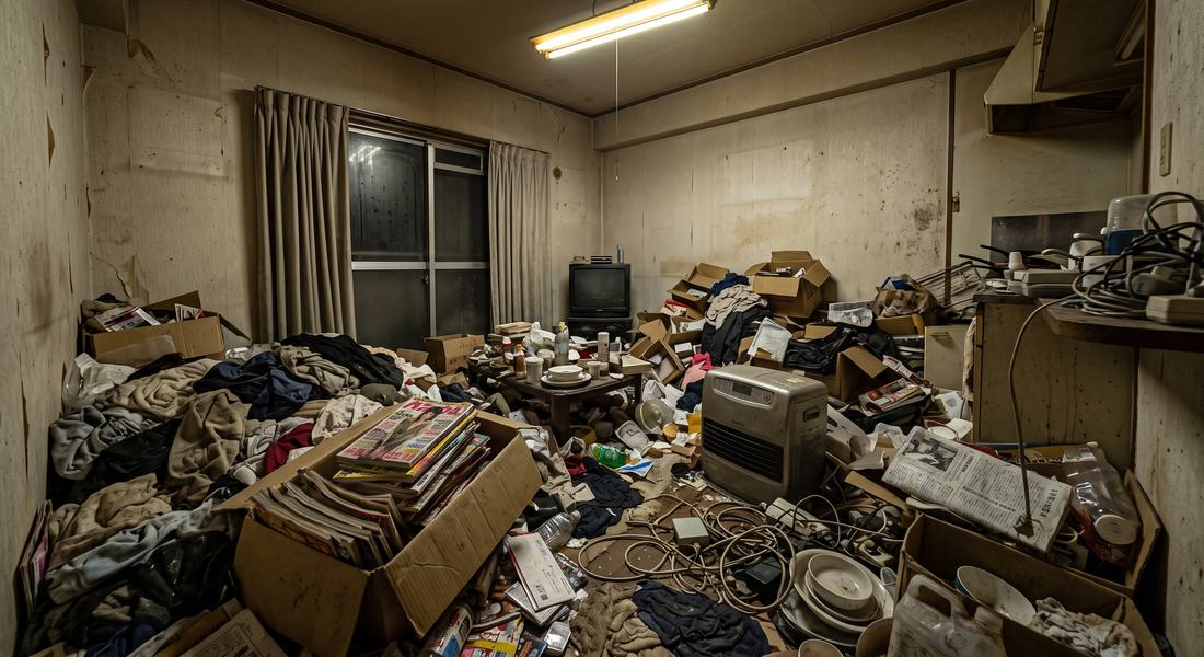 片付け前のお部屋