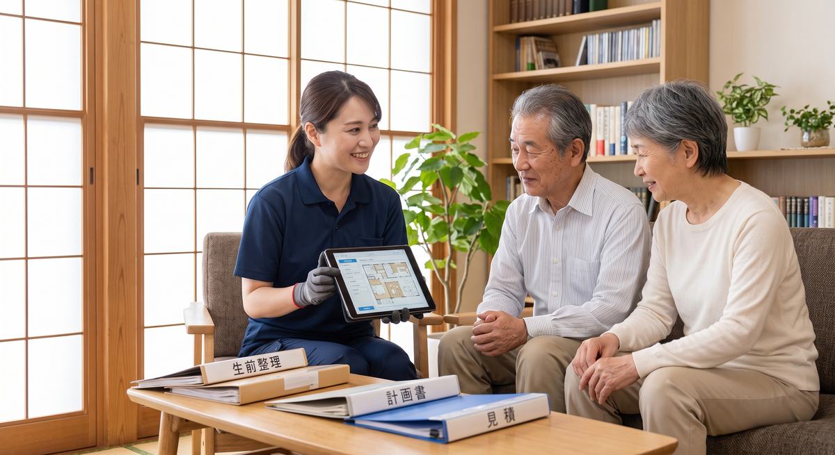 生前整理の計画をご説明する様子